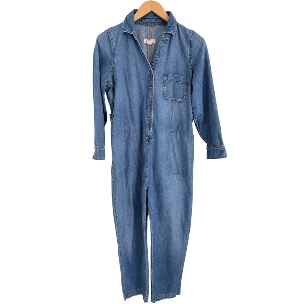 HATCH The Everyday Nursing Denim Jumpsuit - Picture 6 of 13